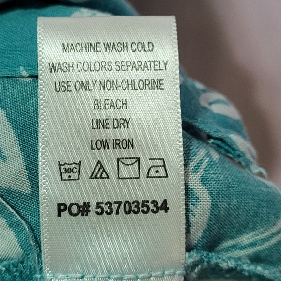 Women Within Women's Turquoise Cold Shoulder Short Sleeve Blouse Size Large - Picture 12 of 12